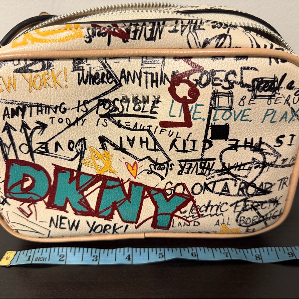 DKNY Graffiti Print Crossbody Bag